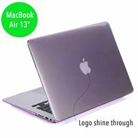 Lunso hardcase hoes - MacBook Air 13 inch 2012-2017- glanzend paars