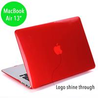 Lunso hardcase hoes - MacBook Air 13 inch (2010-2017) - glanzend rood