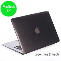 Lunso hardcase hoes - MacBook 12 inch - glanzend grijs