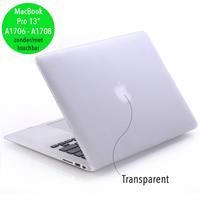 Lunso cover hoes - MacBook Pro 13 inch (2016-2019) - mat transparant