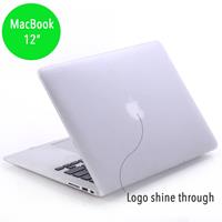 Lunso hardcase hoes - MacBook 12 inch - mat transparant