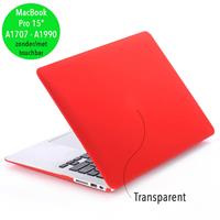 Lunso cover hoes - MacBook Pro 15 inch (2016-2019) - mat rood