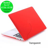 Lunso cover hoes - MacBook Pro 13 inch (2016-2019) - mat rood