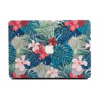 Lunso cover hoes - MacBook Pro 15 inch (2016-2019) - Tropical leaves red