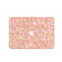 Lunso cover hoes - MacBook Air 13 inch (2012 - 2017) - blaadjes roze