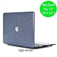 Lunso cover hoes - MacBook Pro 13 inch (2012-2015) - glitter blauw