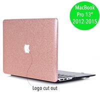 Lunso cover hoes - MacBook Pro 13 inch (2012-2015) - glitter roze