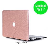 Lunso cover hoes - MacBook Air 11 inch - Glitter Roze