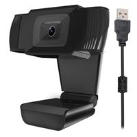 A870 12.0 Megapixels HD 360 graden draaibaar USB 2.0 WebCam / PC Camera met microfoon voor Skype Computer PC Laptop Android, kabel lengte: 1.4 meter (zwart)