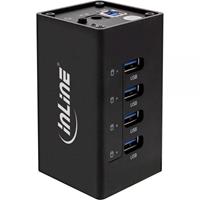InLine 4 poorts USB hub 2,5A Zwart