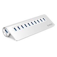 Orico Aluminium 10-poorts USB desktop hub met 12V voeding - USB3.0 - 1 meter