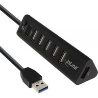 InLine USB 2.0/3.0 Smart Hub 7-poorts Zwart