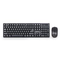 Gembird KBS-W-01 - keyboard and mouse set - US - black - Tastatur & Maus Set - Schwarz