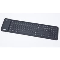 Gembird Flexibel Bluetooth toetsenbord, zwart, US layout - 