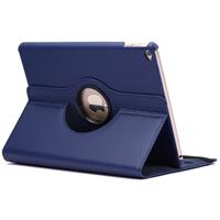 huismerk 360 graden draaiend Litchi structuur Flip lederen hoesje met 2 Gears houder voor iPad Air 2(donker blauw)