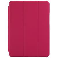 huismerk 3 vouws Naturally Treated Smart lederen hoesje met slaap / wekker functie & houder voor iPad Air 2(hard roze)