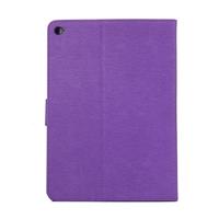 huismerk Voor iPad 4 geperste bloemen vlinder patroon horizontaal flip PU lederen draagtas met magnetische Buckle & houder & Card Slots & Wallet(Purple)