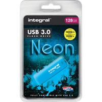 128GB USB3.0 drive neon blue up to R-120 W-30 mbs USB-Stick usb Typ-A 3.2 Gen 1 (3.1 Gen 1) Blau - Integral