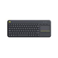 Logitech Wireless Touch Keyboard K400 Plus - Tastatur - Spanisch - Schwarz