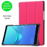 CasualCases 3-Vouw sleepcover hoes - Huawei MediaPad M5 8.4 inch - roze