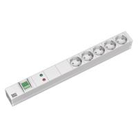 bachmann 333.403 - 19-inch power strip, 5-pin multiple socket with switch, aluminum, 333.403