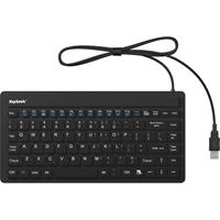 Keysonic KSK-3230IN (US) USB Tastatur US-Englisch, QWERTY Schwarz Silikonmembran, Wasserdicht (IPX7)