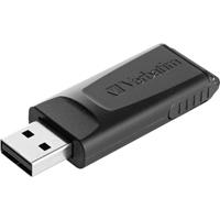 Verbatim Slider USB-stick 128 GB USB 2.0 Zwart 49328