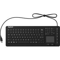 keysonic KSK-6231 INEL (US) USB Tastatur US-Englisch, QWERTY, Windows Schwarz Silikonmembran, Wass