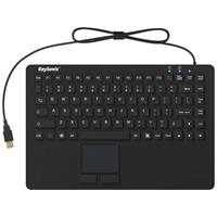 keysonic KSK-5230 IN (US) USB Tastatur US-Englisch, QWERTY, Windows Schwarz Silikonmembran, Wasser