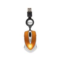 verbatim Go Mini USB Maus Optisch mit Kabelroller Orange