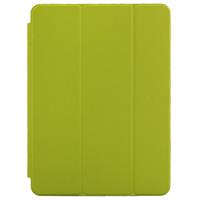 huismerk 3 vouws Naturally Treated Smart lederen hoesje met slaap / wekker functie & houder voor iPad Air 2 (Fluorescent Green)