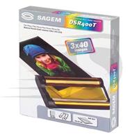 Sagem DSR 400T inkt cartridge kleur 3 stuks + 120 vel fotopapier (origineel)