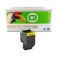 Q-Nomic Lexmark 80C2HY0 nr. 802HY toner cartridge geel hoge capaciteit (huismerk)