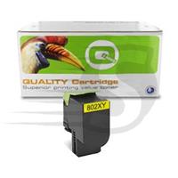 Q-Nomic Lexmark 80C2XY0 nr. 802XY toner geel extra hoge capaciteit (huismerk)