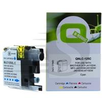 Q-Nomic Brother LC-125C XL inkt cartridge cyaan hoge capaciteit (huismerk)