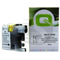 Q-Nomic Brother LC-127BK XL inkt cartridge zwart hoge capaciteit (huismerk)