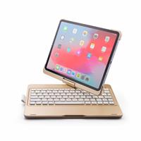 iPad Pro 11 toetsenbord draaibare case goud