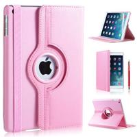 IPadspullekes.nl iPad Mini 4 hoes 360 graden leer licht roze