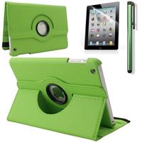 IPadspullekes.nl iPad Mini 4 hoes 360 graden leer groen