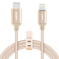 USB C naar Lightning kabel 1 meter Goud