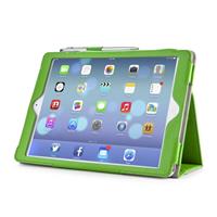 Leather Slim Book Case for iPad Air groen