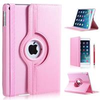 iPad hoes 360 graden licht roze leer