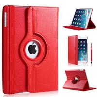 IPadspullekes iPad 2018 hoes 360 graden rood leer