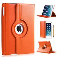 iPad hoes 360 Graden oranje leer