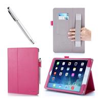 iPad Air 2 Leather Slim Book Case magenta