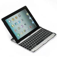 iPad hoes met toetsenbord aluminium grijs