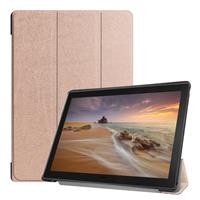 CasualCases 3-Vouw sleepcover hoes - Lenovo Tab E10 - Rose Goud