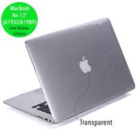 Lunso cover hoes - MacBook Air 13 inch (2018-2019) - Glanzend transparant