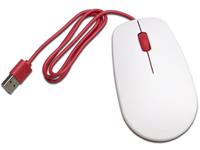 Raspberry Pi Raspberrymaus weiß USB Maus Optisch Weiß, Rot