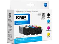 kmp Tinte ersetzt HP 903XL Kompatibel Kombi-Pack Schwarz, Cyan, Magenta, Gelb H176VX 1756,0005